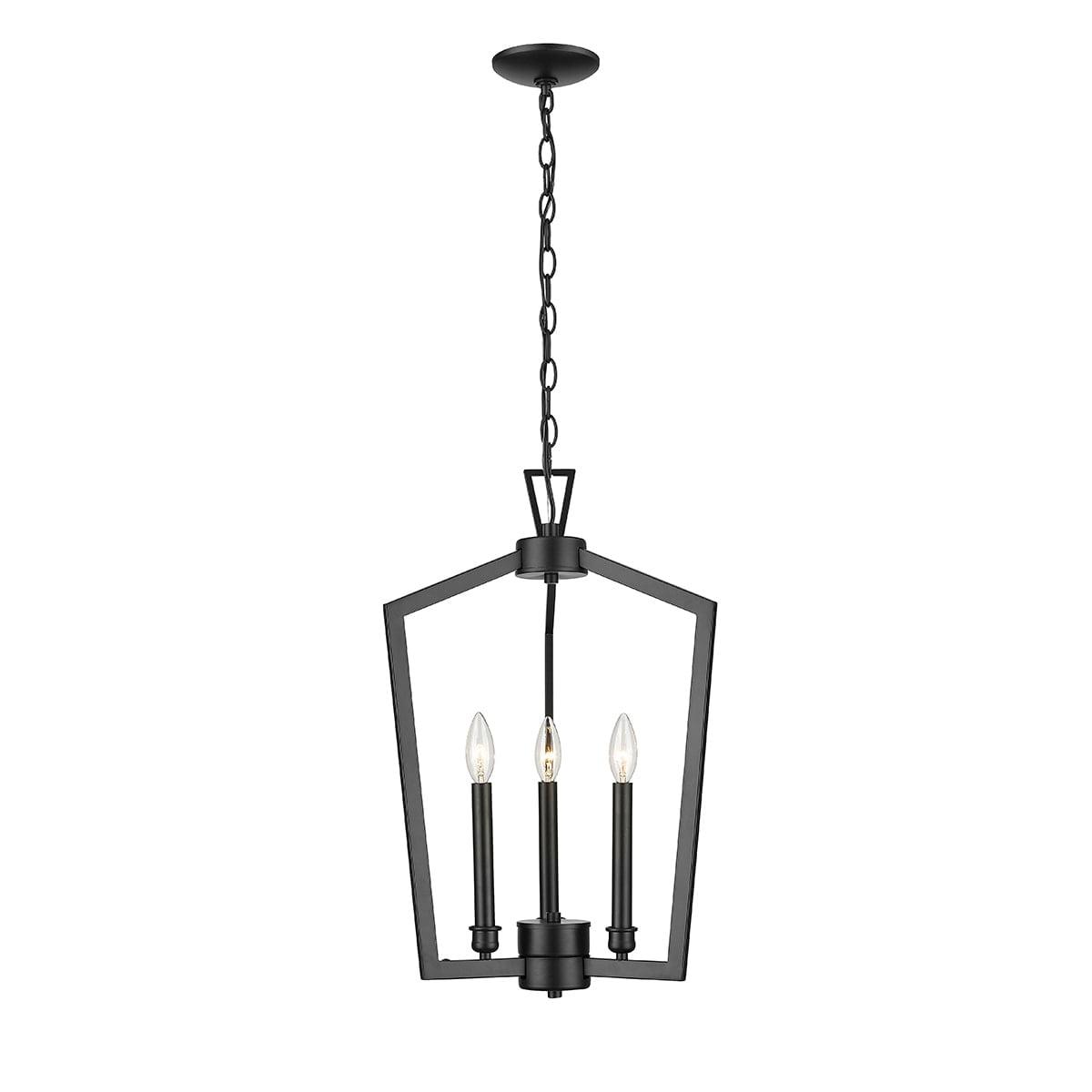 Matte Black 25" Incandescent Pendant Light