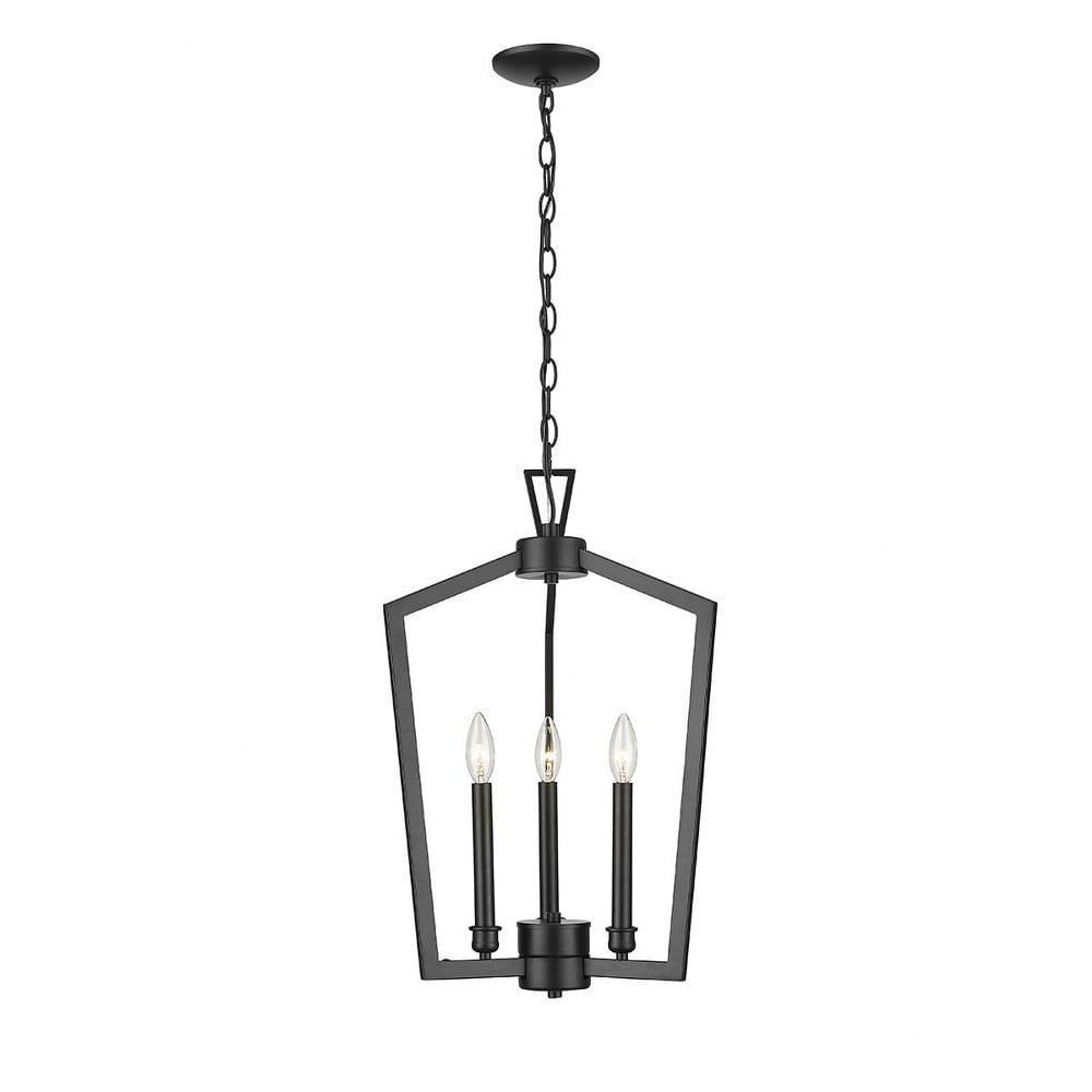 Matte Black 25" Incandescent Pendant Light