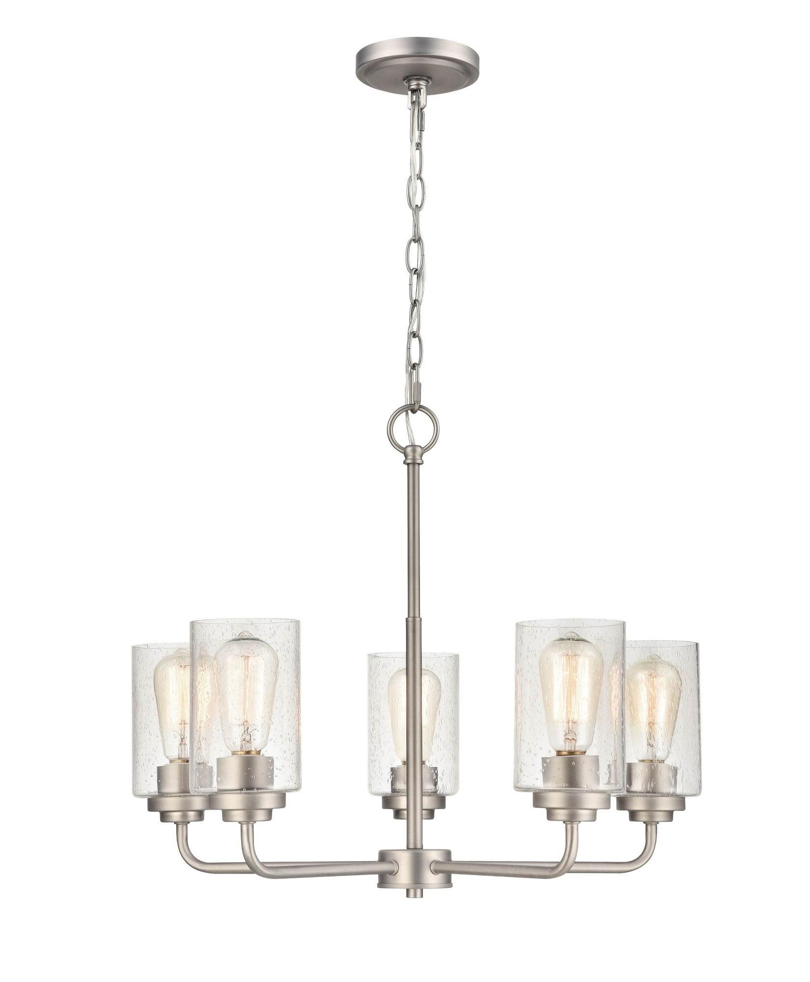 Millennium Lighting Moven 5 - Light Chandelier in  Satin Nickel