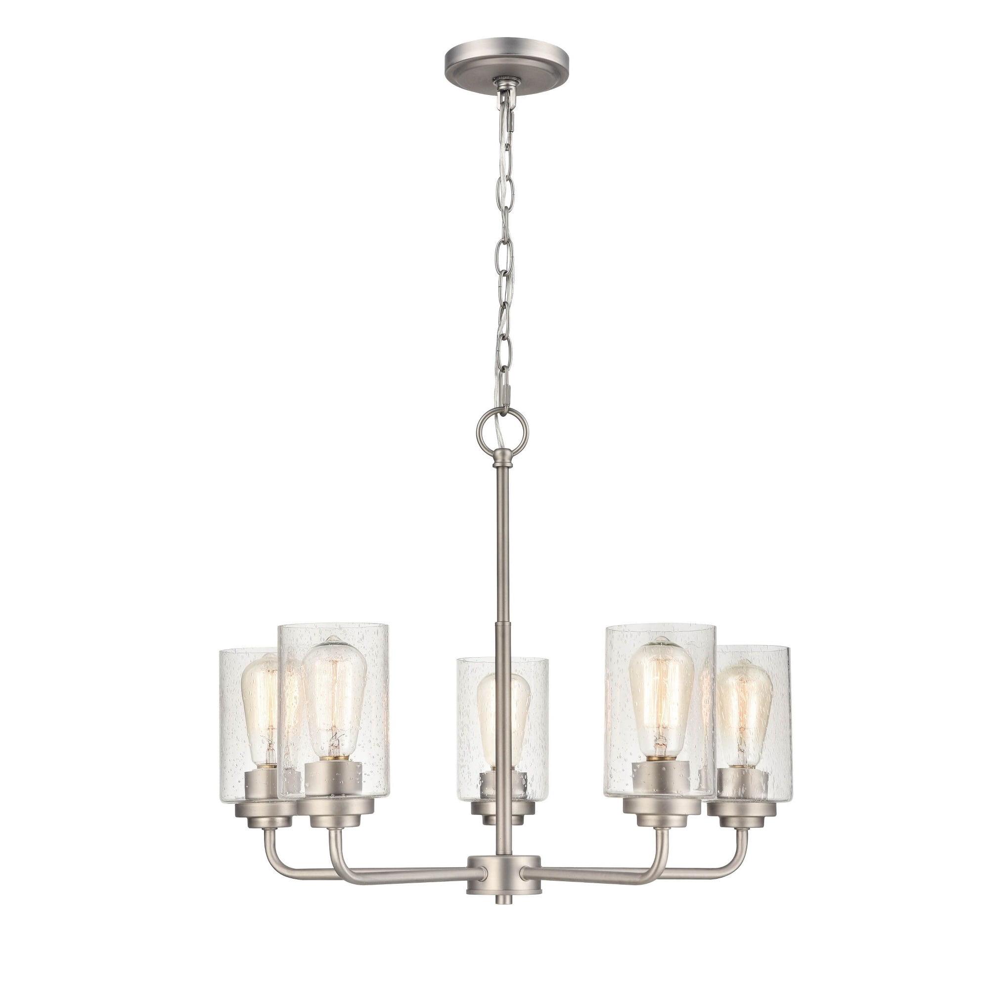 Millennium Lighting Moven 5 - Light Chandelier in  Satin Nickel
