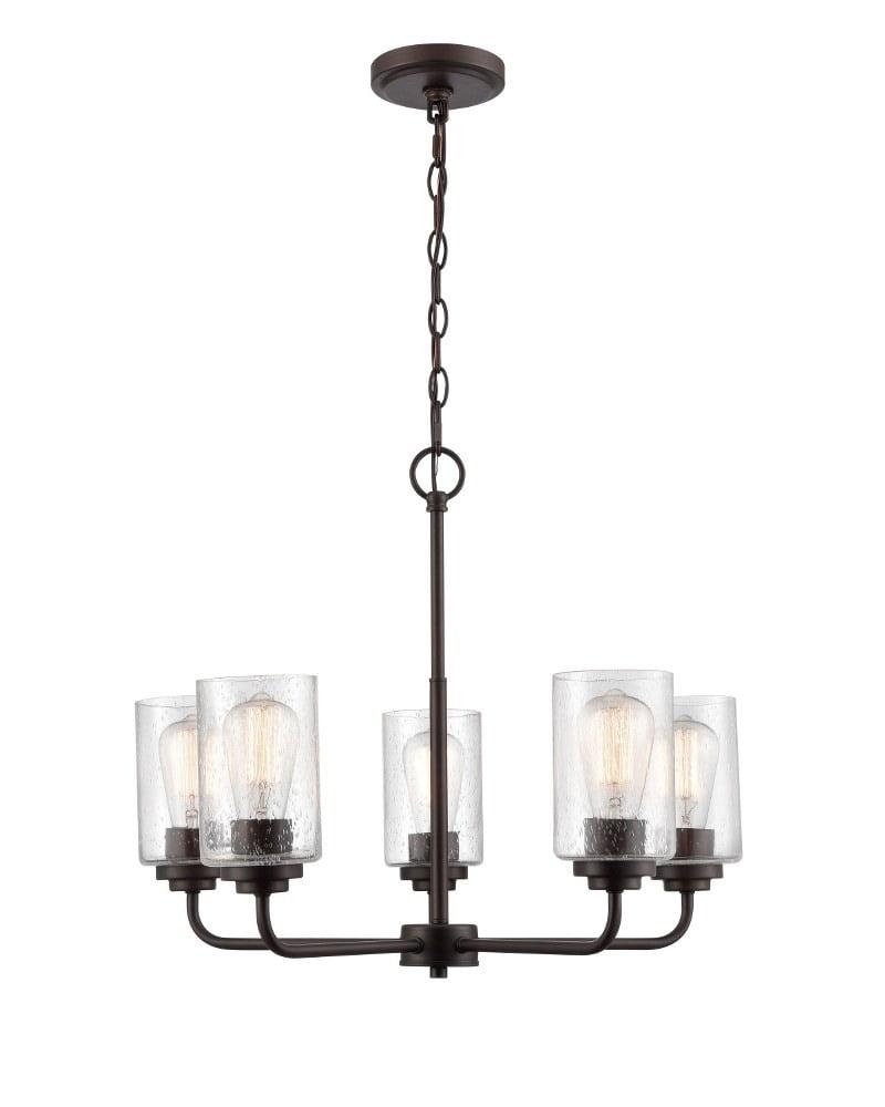 Millennium Lighting Moven 5 - Light Chandelier in  Rubbed Bronze