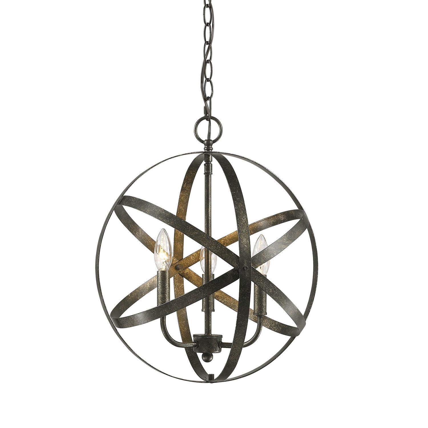 Millennium Lighting 3235 3 Light 16" Wide Pendant - Silver