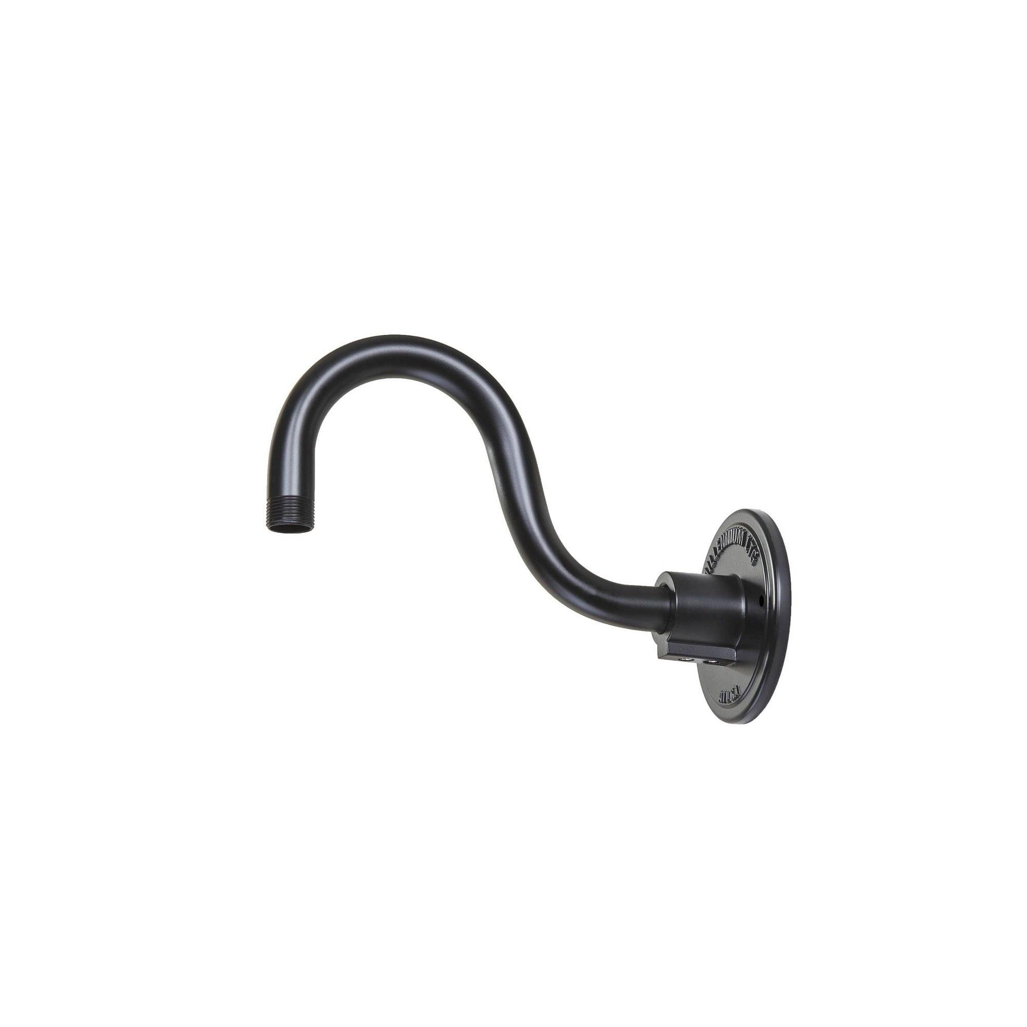 RGN10-SB-Millennium Lighting-R Series - Goose Neck Shade-6 Inches Tall and 10 Inches Wide-Satin Black Finish