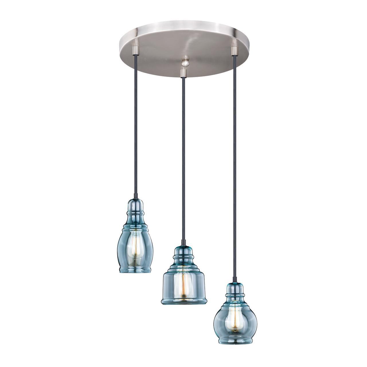 Vaxcel Millie 3 - Light Pendant in  Satin Nickel