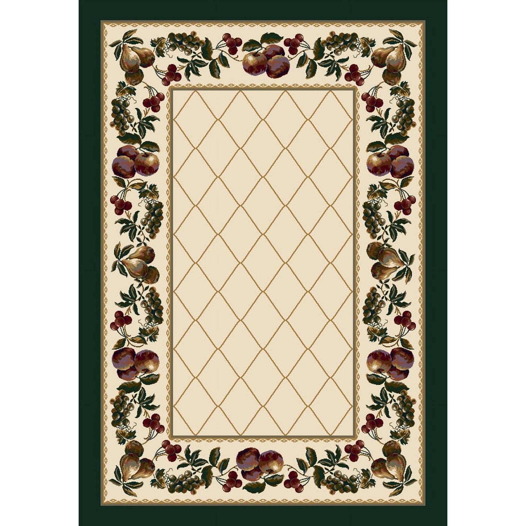 Fruit Medley Opal Topaz Lattice Area Rug