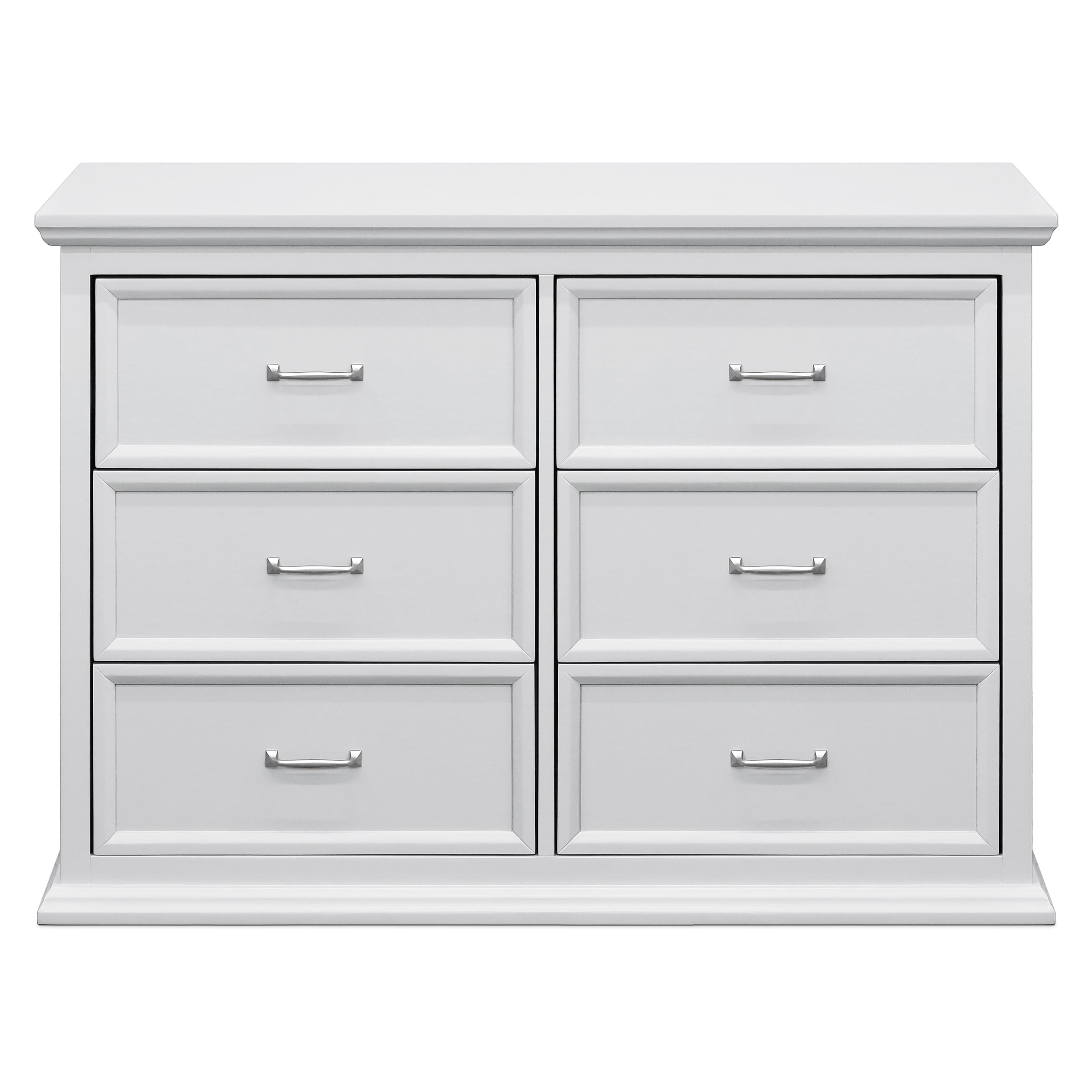 Cloud Grey Elegance 50" Sophisticated 6-Drawer Dresser