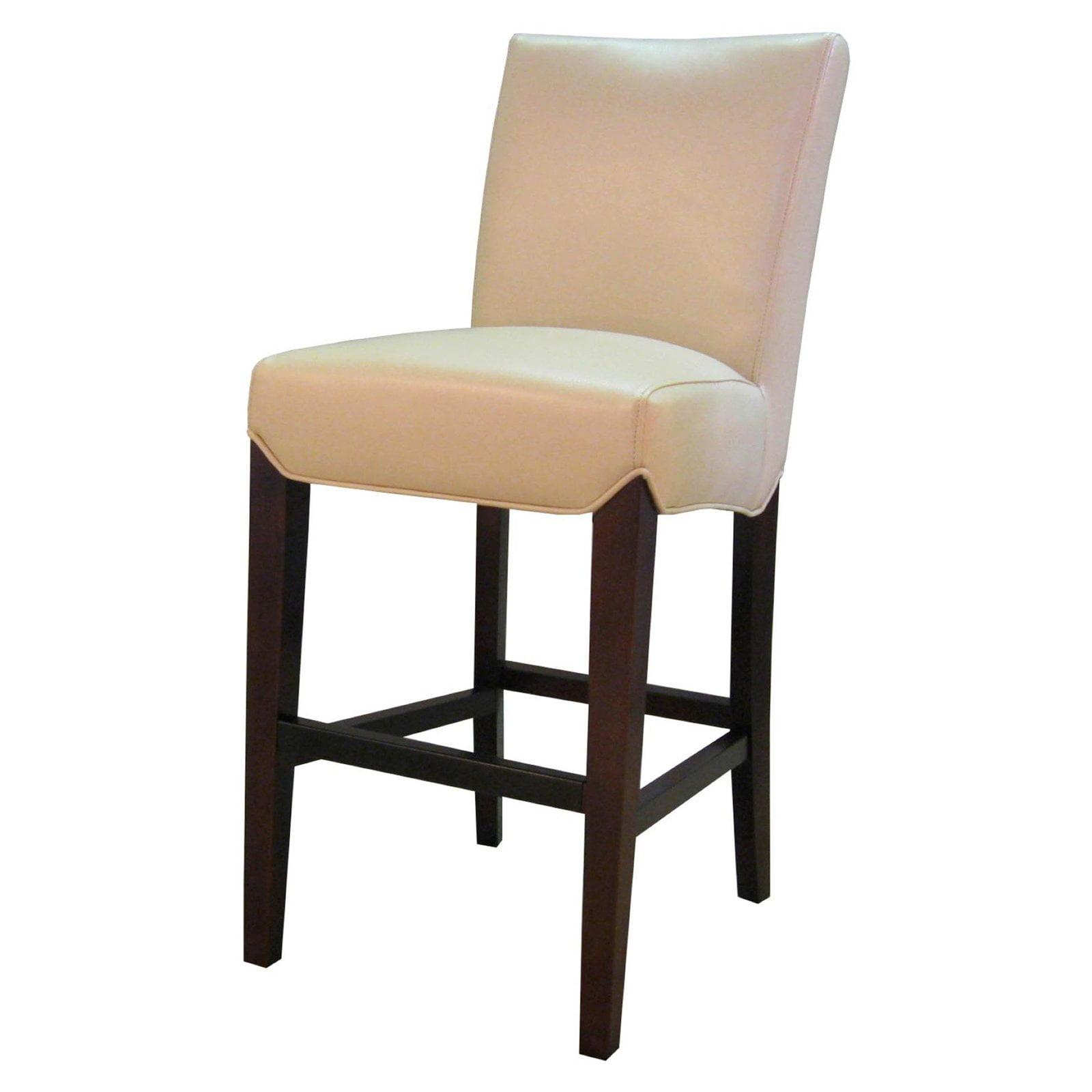 Milton Bonded Leather CTR Stool, Cream