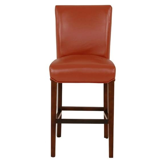 New Pacific Direct Milton Bonded Leather Counter Bar & Counter Stools, Pumpkin Brown