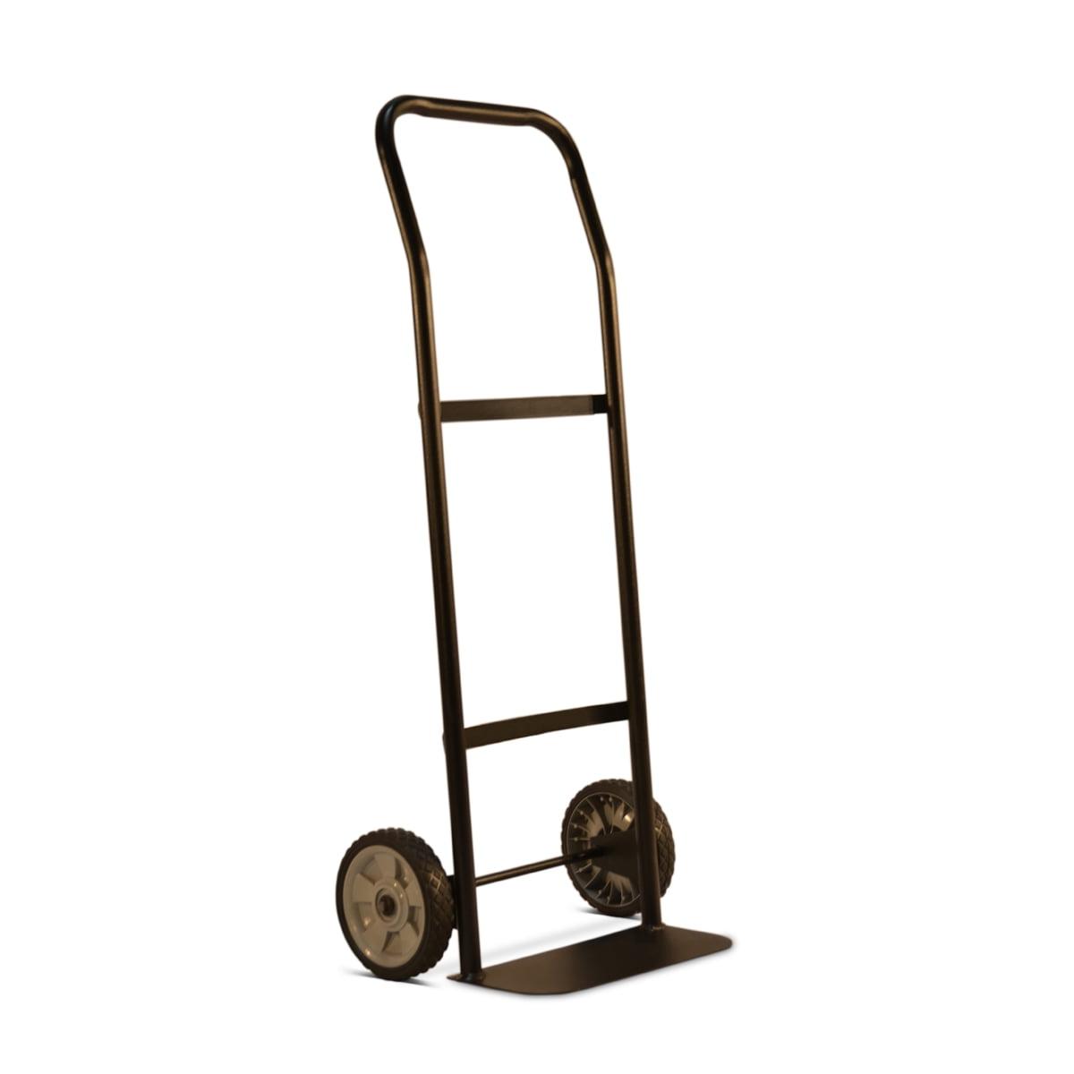 Milwaukee 300 lb Capacity Black Steel Hand Truck with Never Flat Wheels