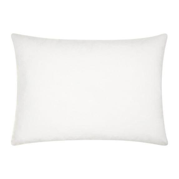 16"x22" Oversize Hyper Duck Down Feather Lumbar Throw Pillow White - Mina Victory: Cotton Cover, Indoor Use, Knife Edge