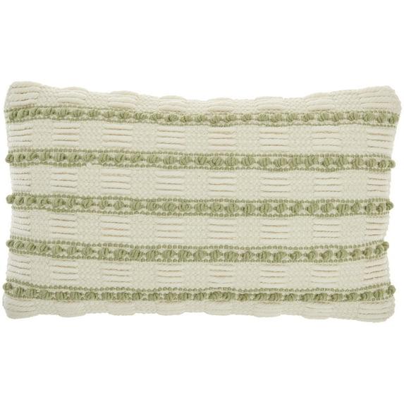 Mina Victory GC384-012020 Textured Cotton Blend Throw Pillow