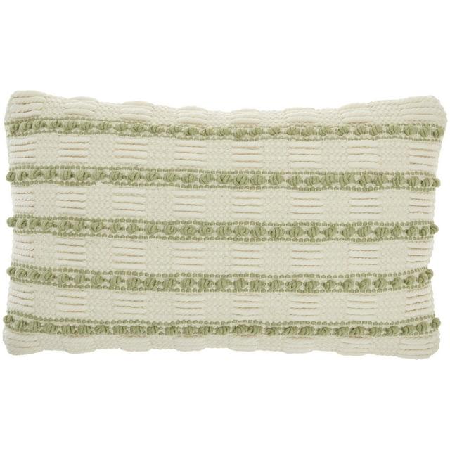Mina Victory GC384-012020 Textured Cotton Blend Throw Pillow