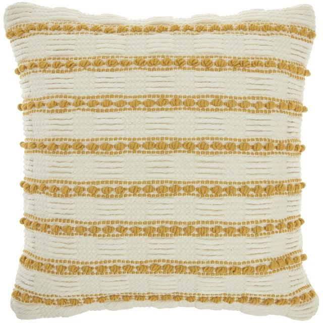 Mina Victory Striped Cotton, Polyester Throw Pillow