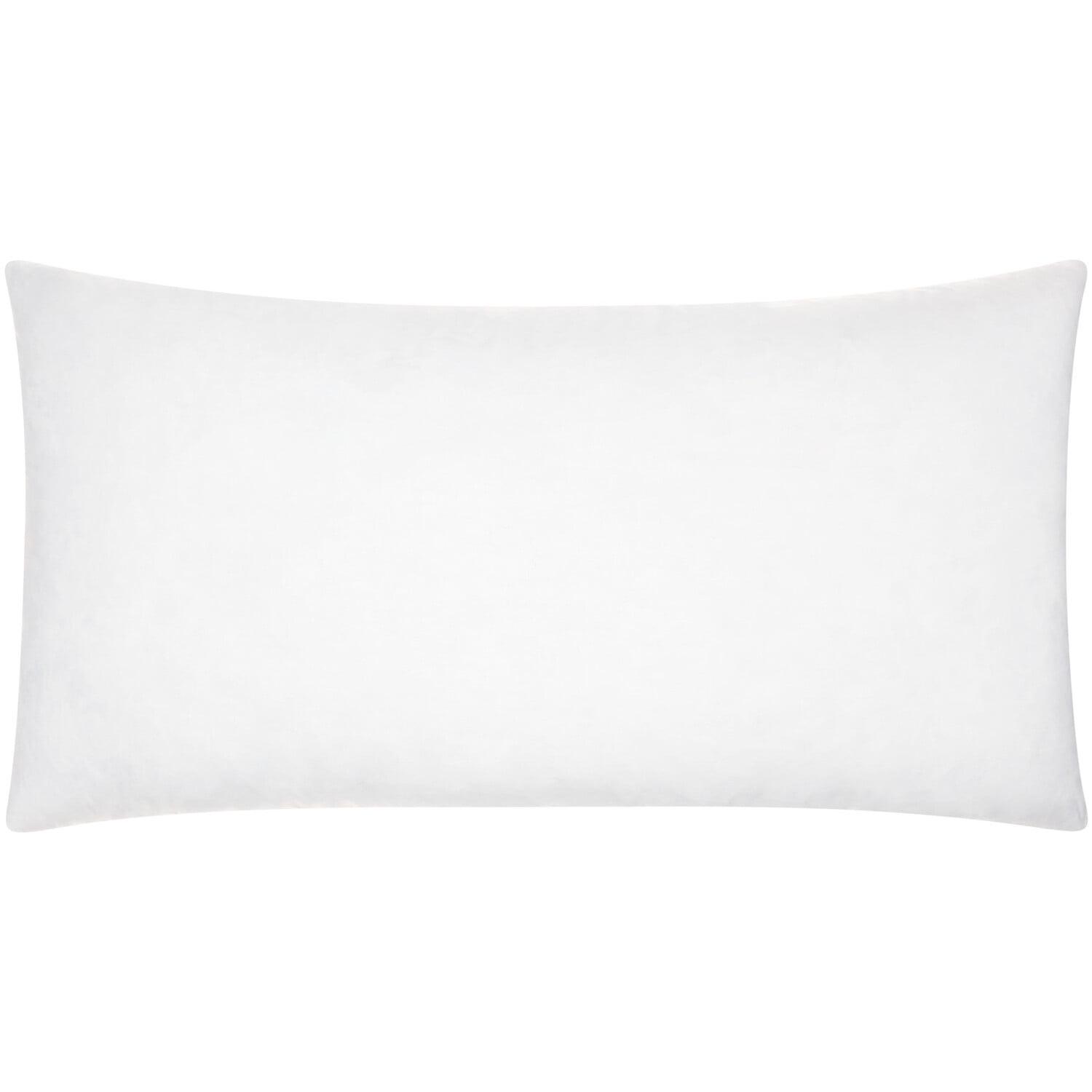 White Down Feather Throw Pillow Insert 26" x 14"