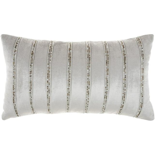 Mina Victory AZ217-012021 Sequined Cotton Blend;Viscose Throw Pillow