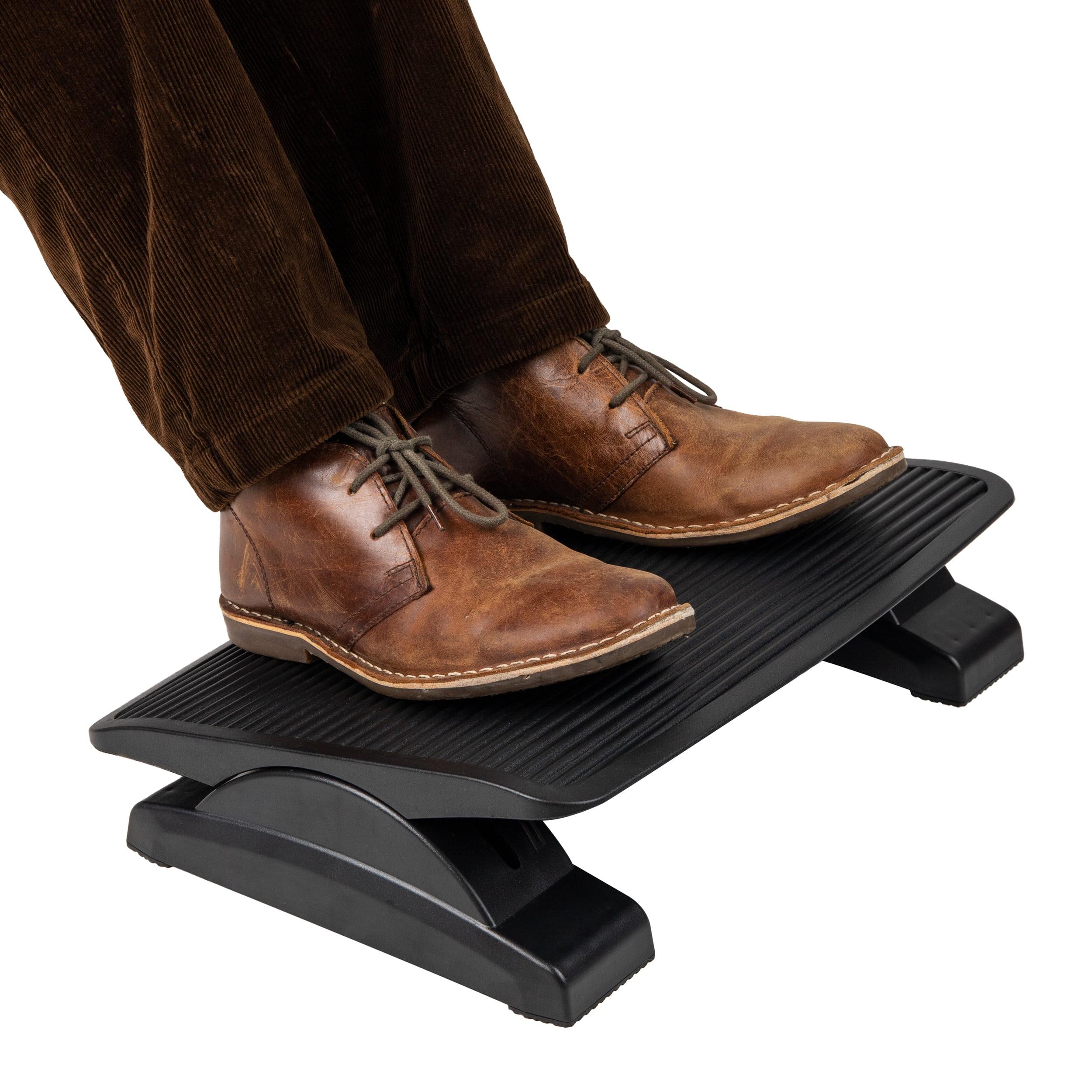 Mind Reader Foot Rest, Under Desk at Work, Ergonomic, Height Adjustable, Office, Plastic, 17.5"L x 13.5"W x 3.5"H