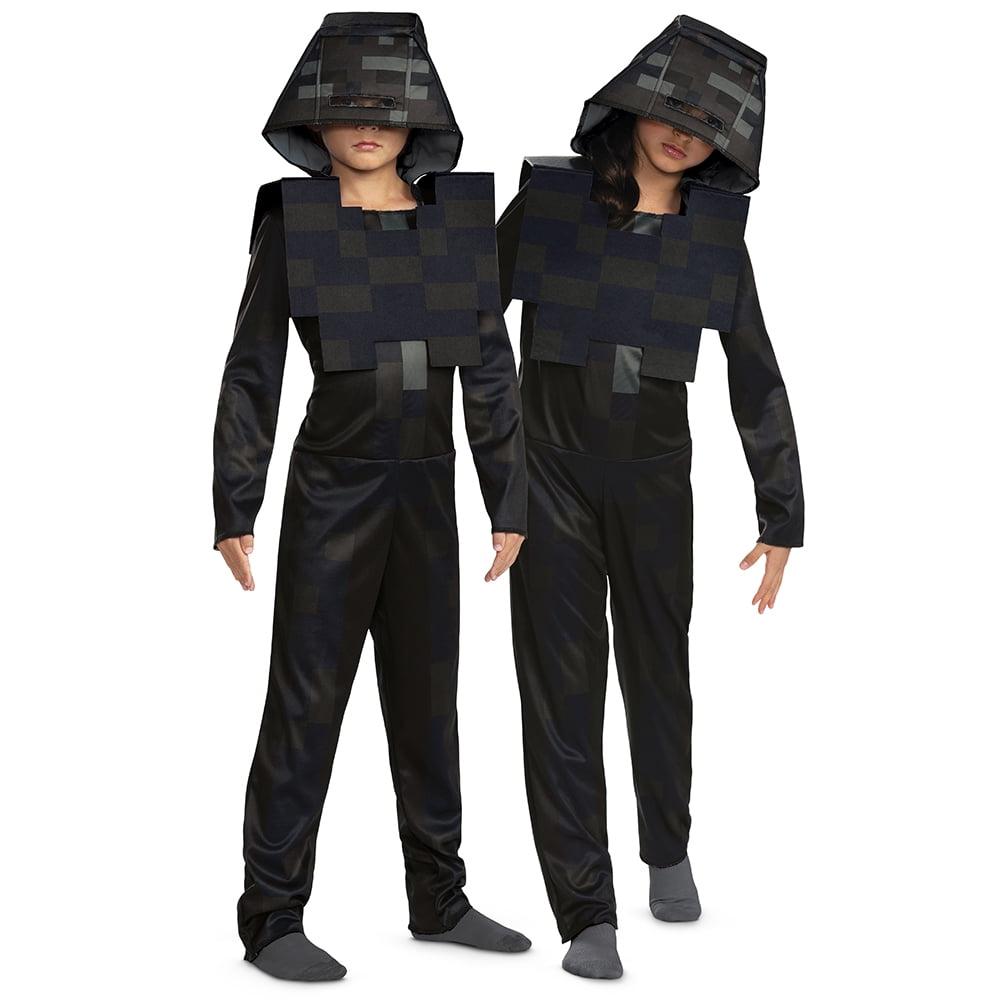 Minecraft Wither Skeleton Hooded Jumpsuit Classic Child Costume, Small (4-6)