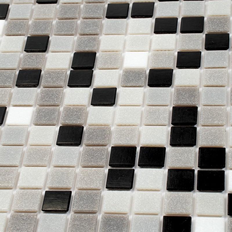 Mingles 0.8" x 0.8" Glass Grid Mosaic Wall & Floor Tile