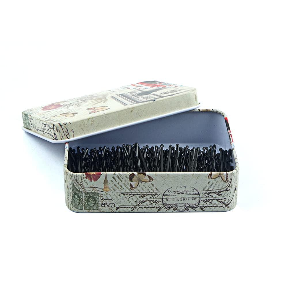 Mini Bobby Pins Black .. with Cute Case, 200 .. CT 1.38 Inch Small .. Hair Bobby Pins for .. Buns, Premium Hair Pins .. for Kids, Girls and .. Women, Great for All .. Hair Types