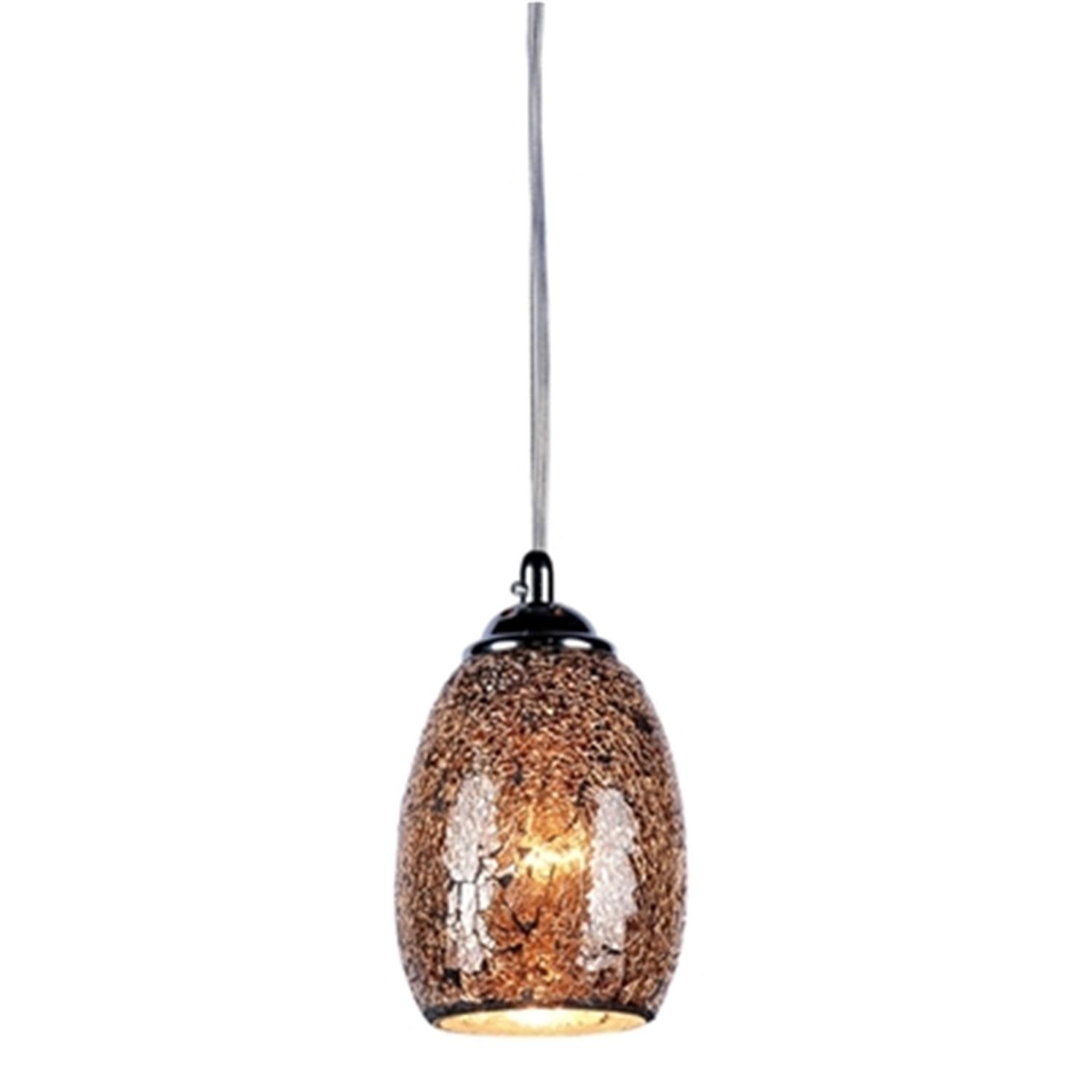 Chloe Lighting Melia Mosaic 1 Light Ceiling Mini Pendant 4.8" Shade