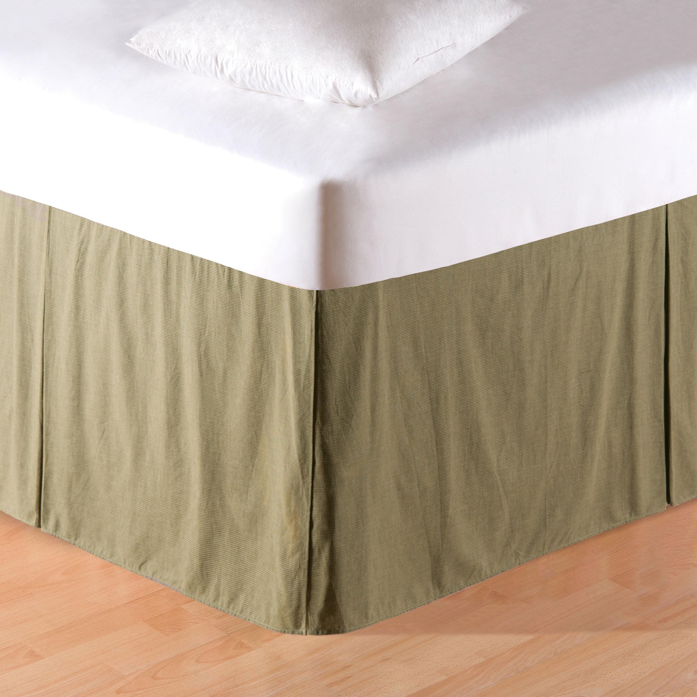 C&F Home Amison Mini Green Plaid Bed Skirt