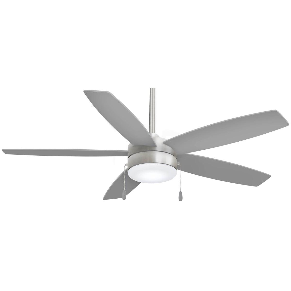 52" Airetor 5 - Blade LED Standard Ceiling Fan with Pull Chain and Light Kit Included