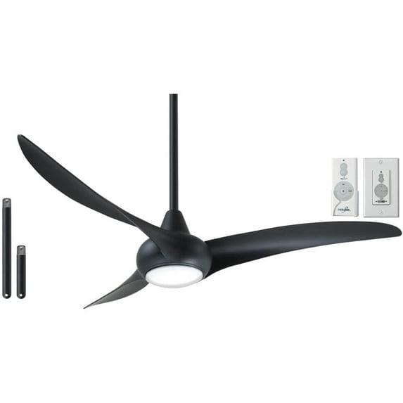 52" Wave 3 - Blade LED Propeller Ceiling Fan with Remote Control and Light Kit Included
