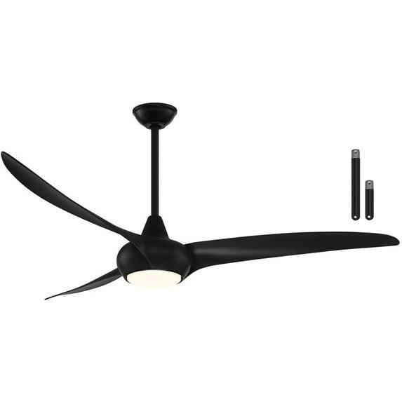 65" Minka Aire Modern Indoor Ceiling Fan LED Light Remote Control Coal for Living Room Kitchen Bedroom Family Dining House Office