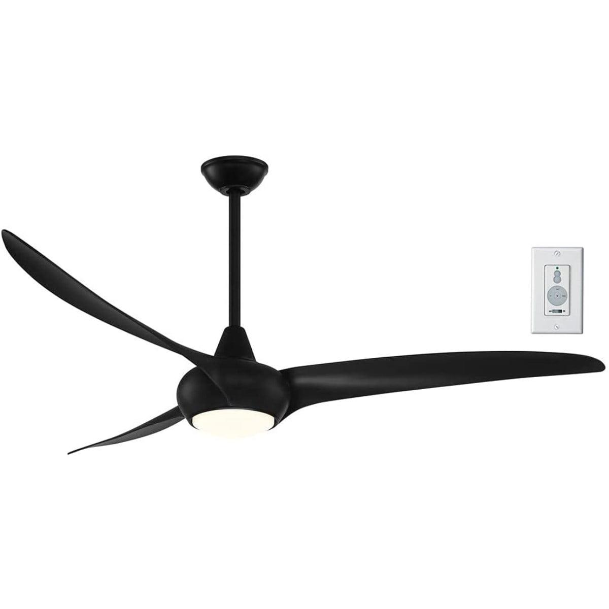 65" Minka Aire Modern Indoor Ceiling Fan LED Light Remote Control Coal for Living Room Kitchen Bedroom Family Dining House Office