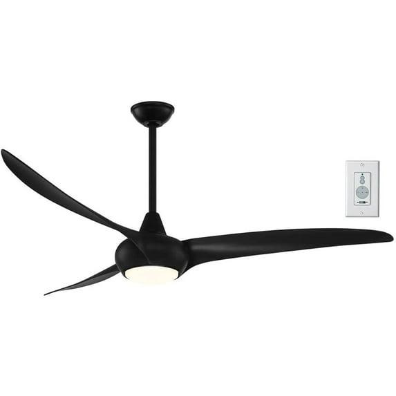65" Minka Aire Modern Indoor Ceiling Fan LED Light Remote Control Coal for Living Room Kitchen Bedroom Family Dining House Office
