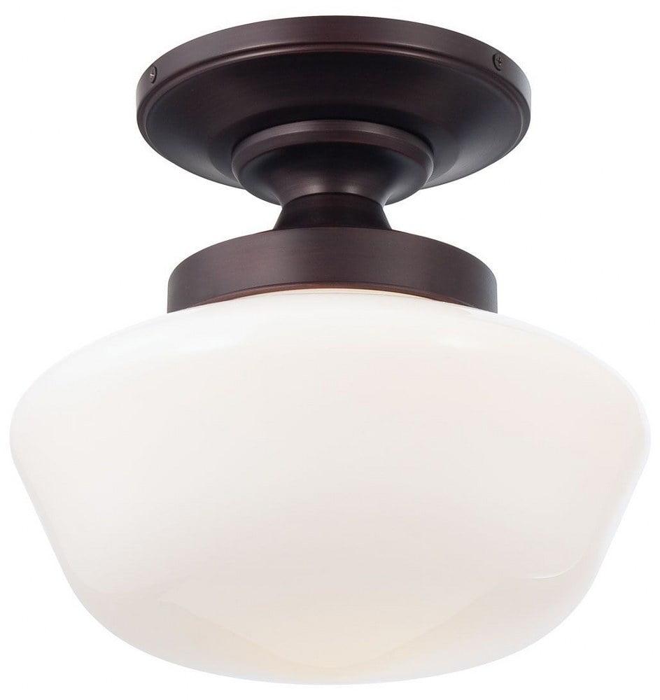 Minka Lavery - 1 Light Semi-Flush Mount in Traditional Style - 11.25 inches tall