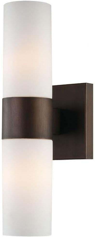 Minka Lavery 2 Light Wall Sconce in Contemporary Style - 13.5 inches Tall by 4.5 inches Wide-Copper Bronze Patina Finish