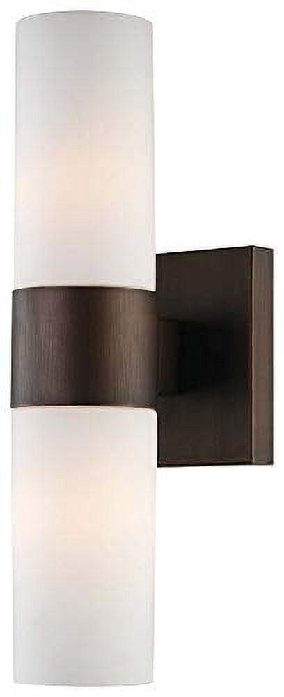 Minka Lavery 2 Light Wall Sconce in Contemporary Style - 13.5 inches Tall by 4.5 inches Wide-Copper Bronze Patina Finish