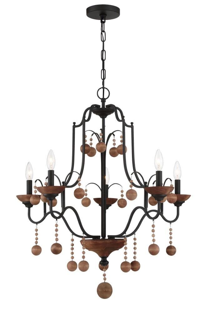 Minka Lavery - Colonial Charm - 5 Light Chandelier-31.75 Inches Tall and 28