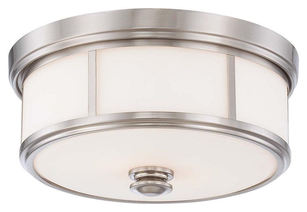 Minka Lavery 6368 16" Wide Flush Mount Ceiling Fixture - Nickel