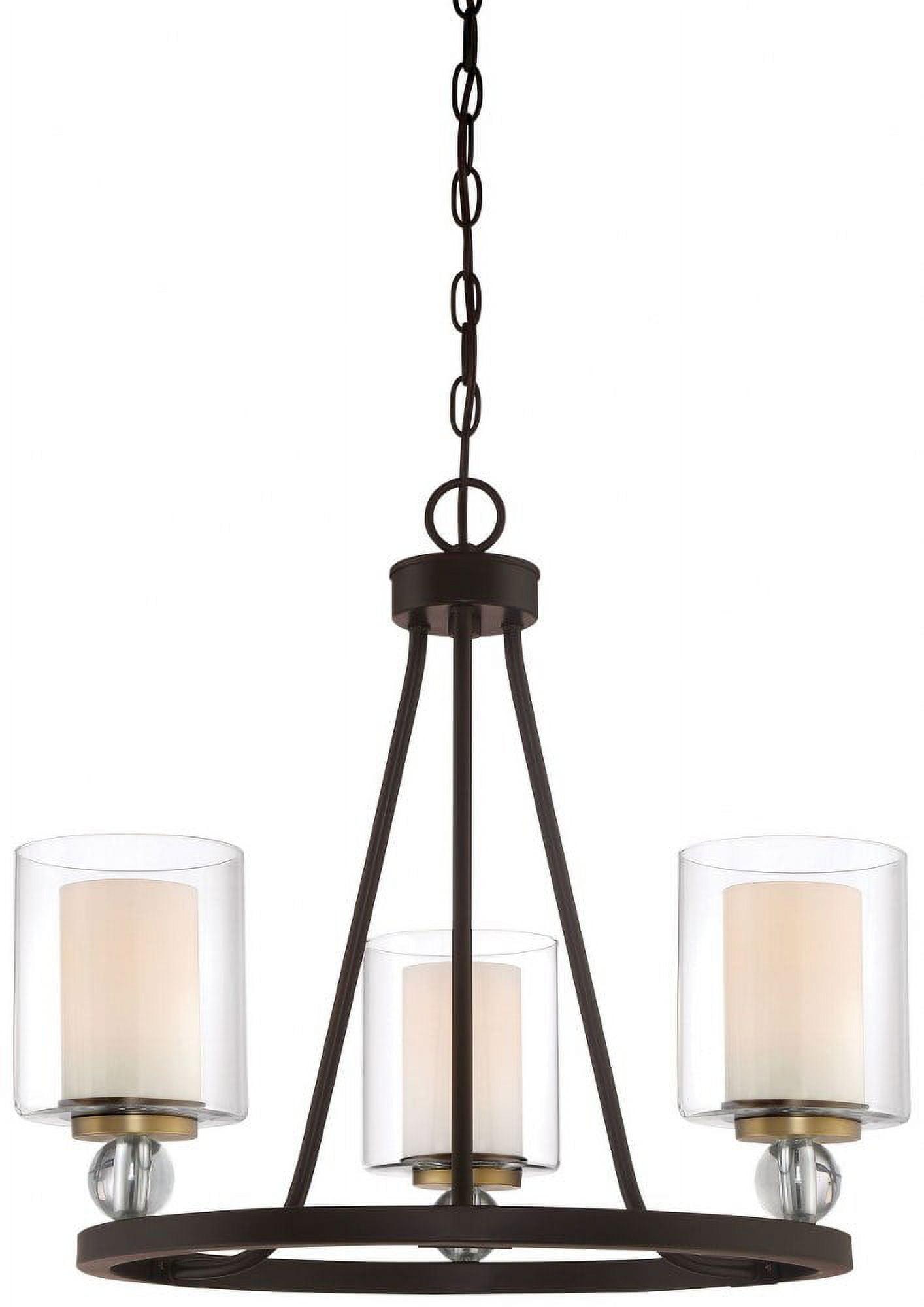 Studio 5 3 - Light Dimmable Wagon Wheel Chandelier