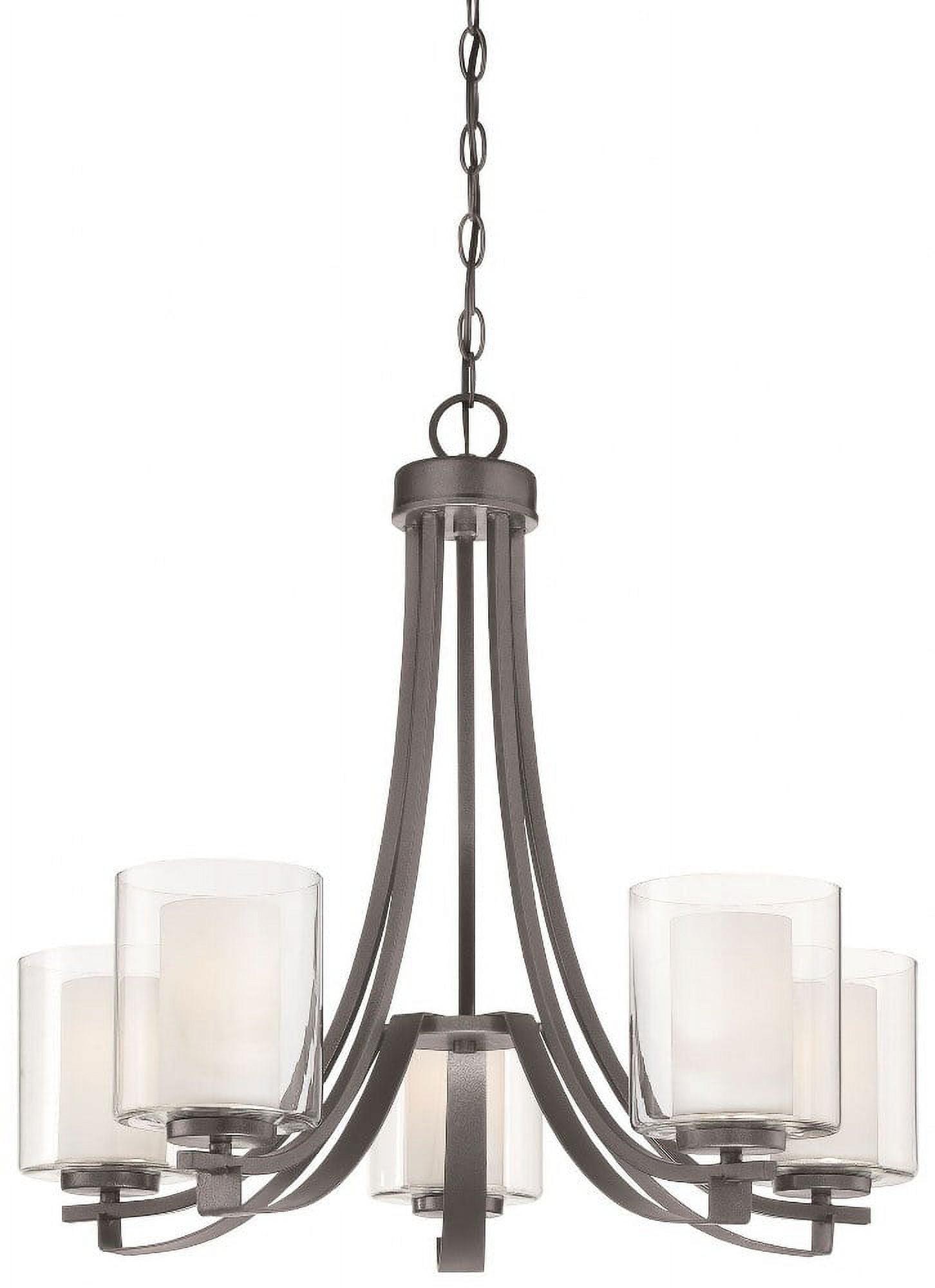 Minka Lavery 4105-172 Parsons Studio 5 Light Chandelier in Smoked Iron