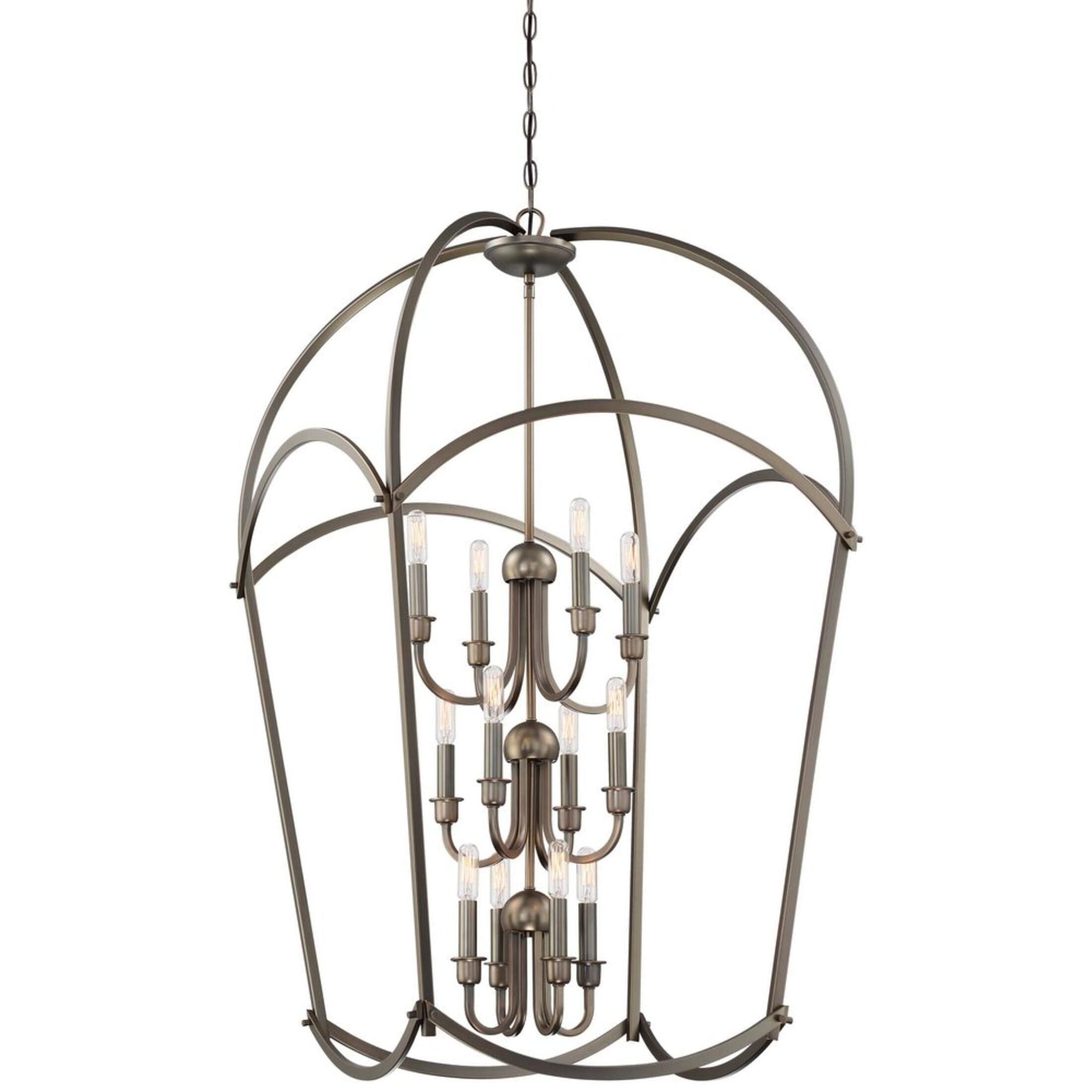 Minka Lavery 4775 Jupiter's Canopy 12 Light 25" Wide Taper Candle Chandelier - Bronze