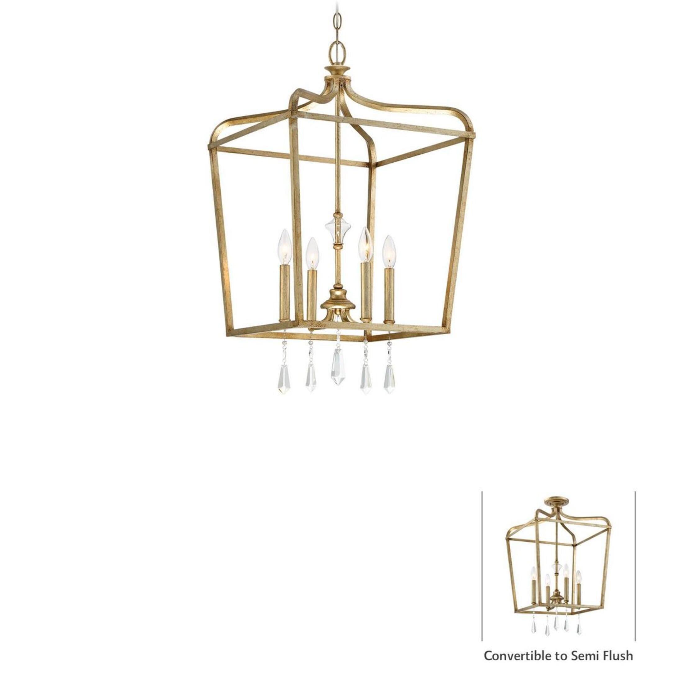 Minka Lavery - Laurel Estate - 4 Light Convertible Pendant in Traditional Style