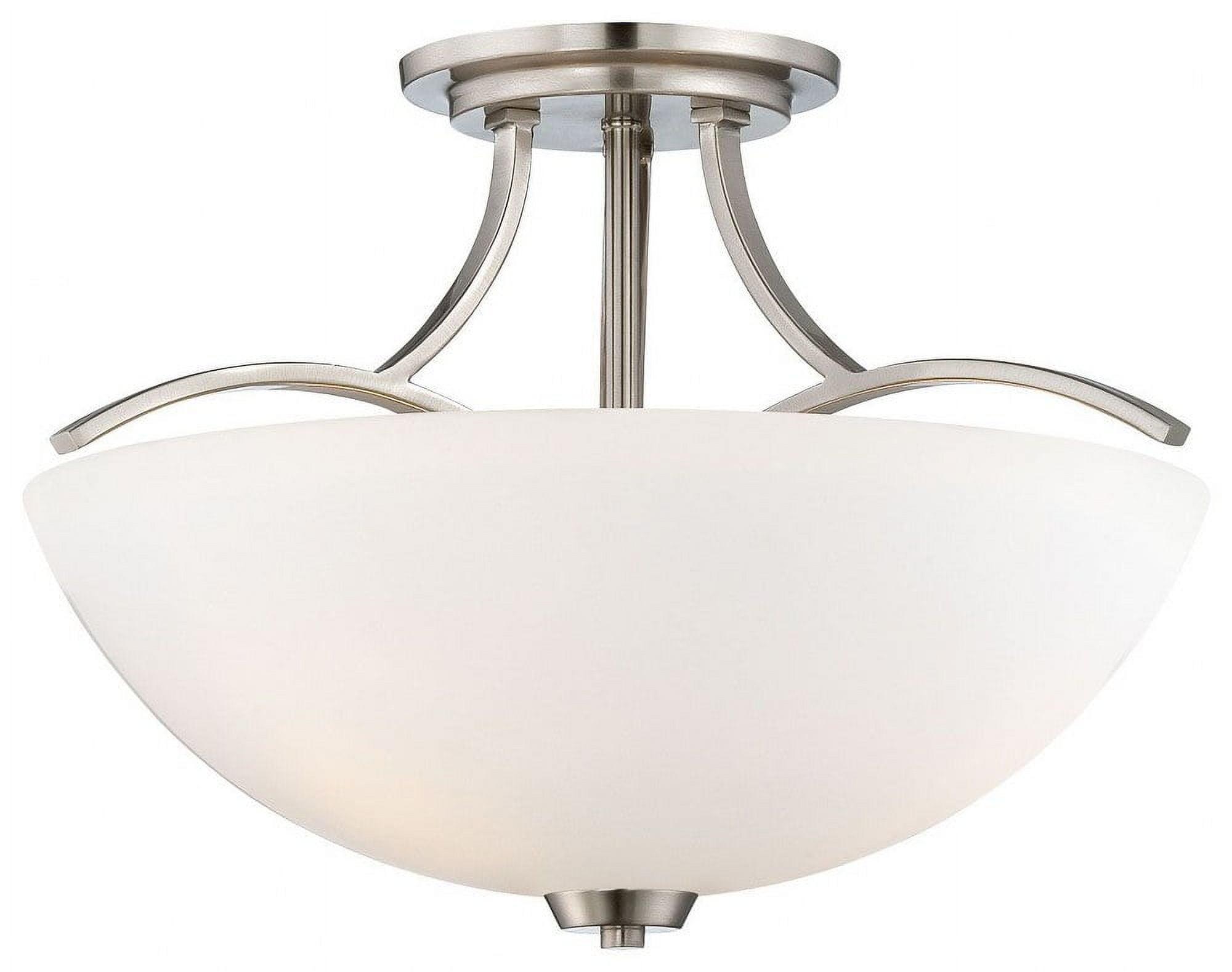 Minka Lavery - Overland Park - 3 Light Semi-Flush Mount in Transitional Style -