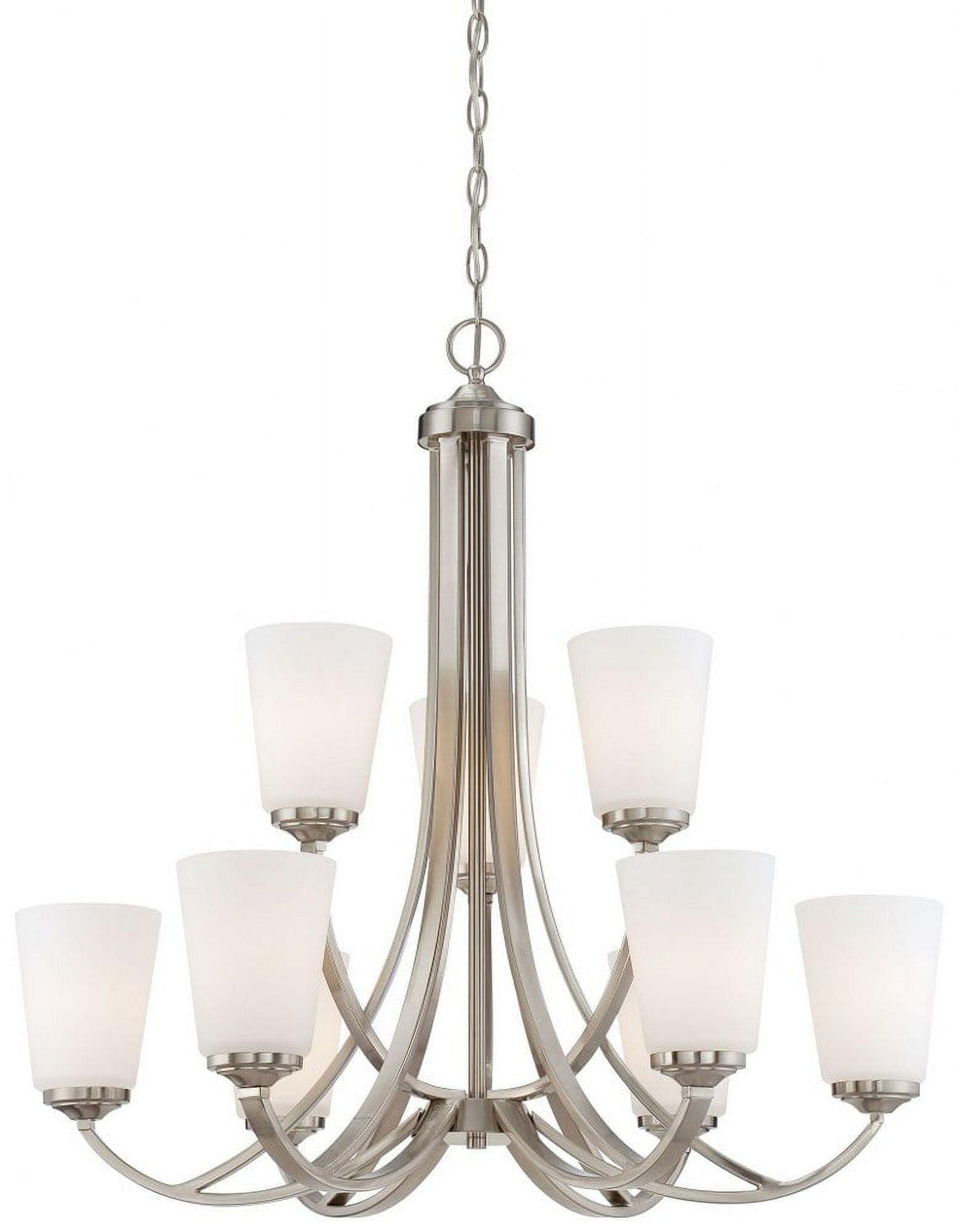 Minka Lavery - Overland Park - Chandelier 9 Light Brushed Nickel in Transitional