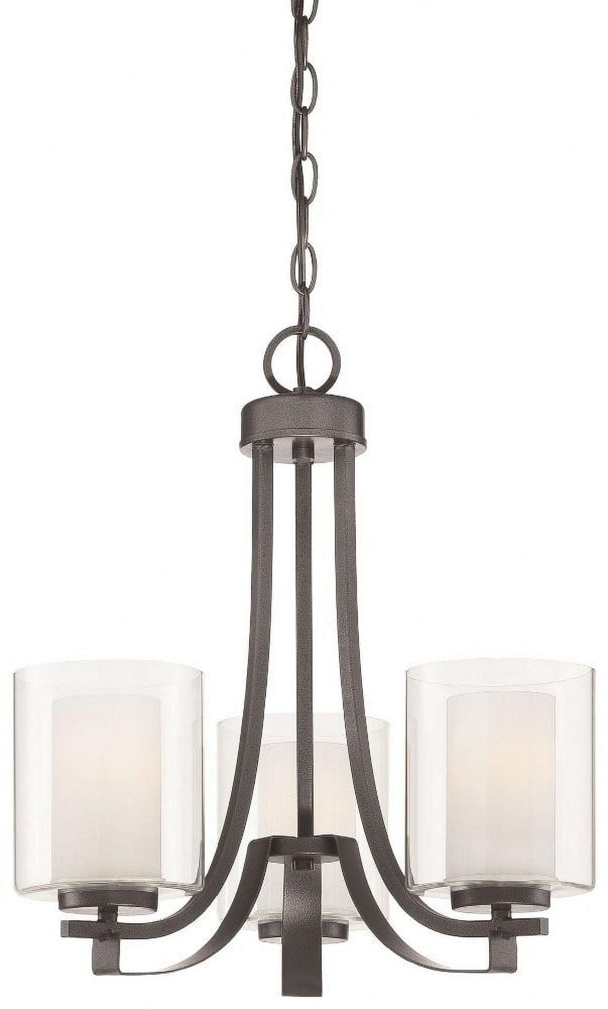 Minka Lavery - Parsons Studio - Chandelier 3 Light Smoked Iron in Transitional