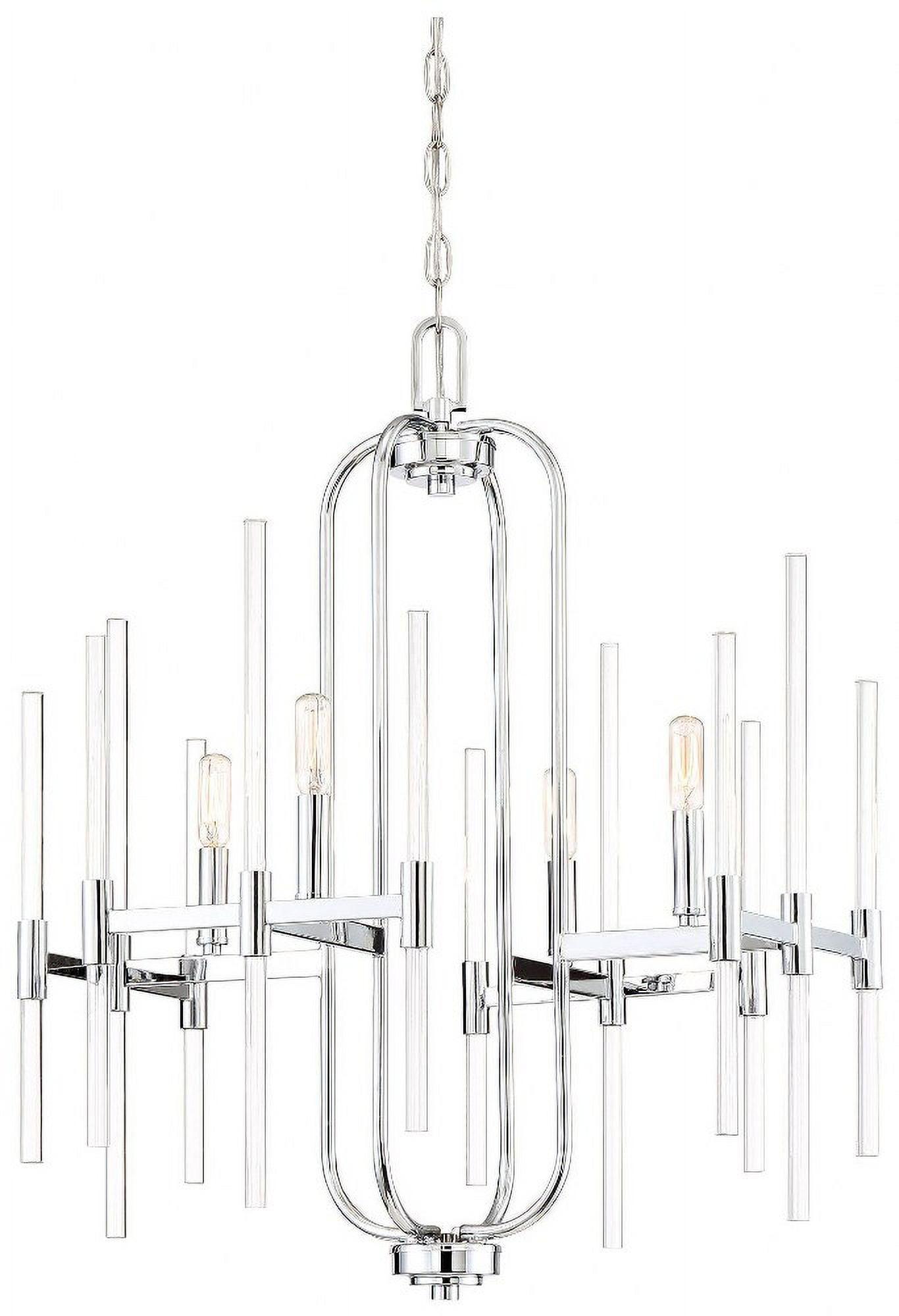 Minka Lavery - Pillar - Chandelier 4 Light Chrome in Transitional Style - 27.75