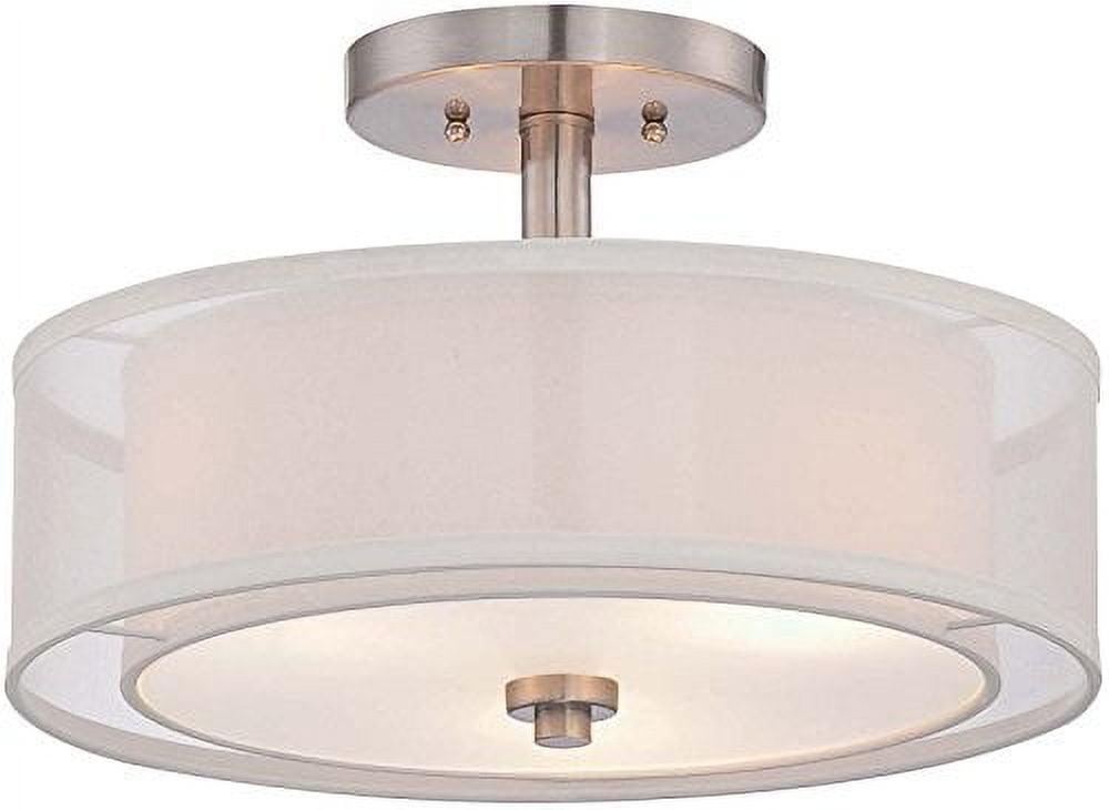 Minka Lavery - Parsons Studio - 3 Light Semi-Flush Mount in Transitional Style -