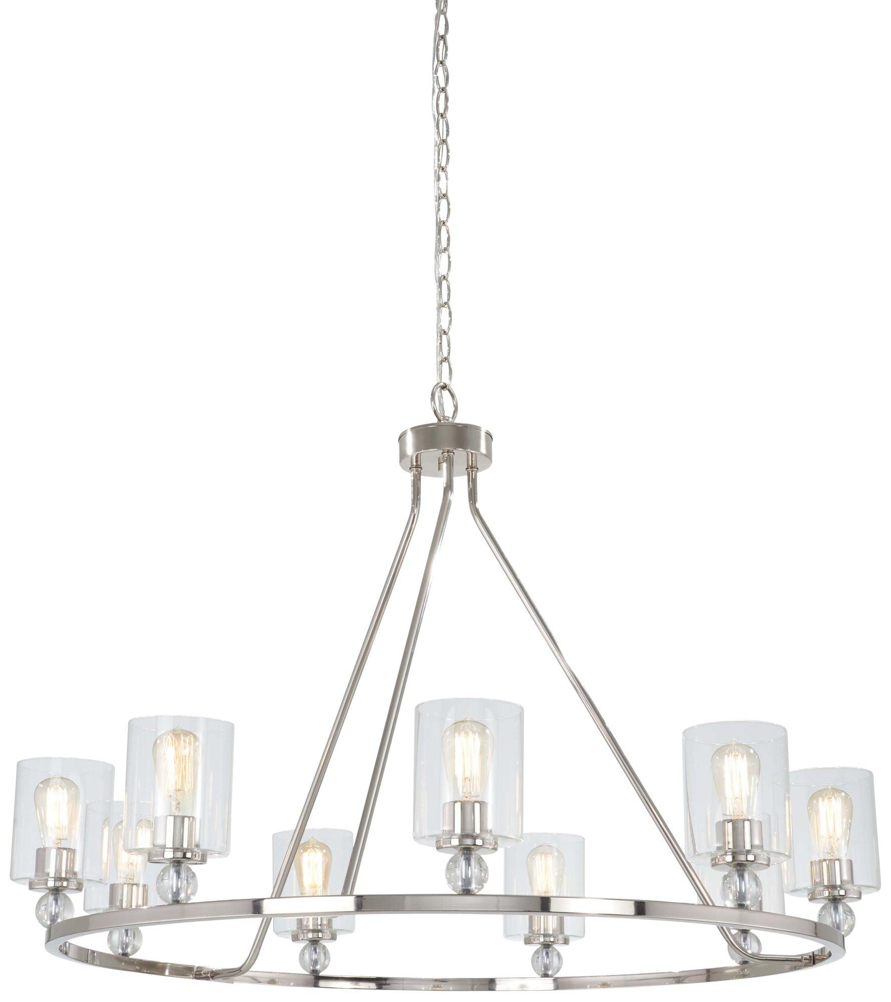 Minka Lavery Studio 5 45" Wide Polished Nickel 9-Light Chandelier