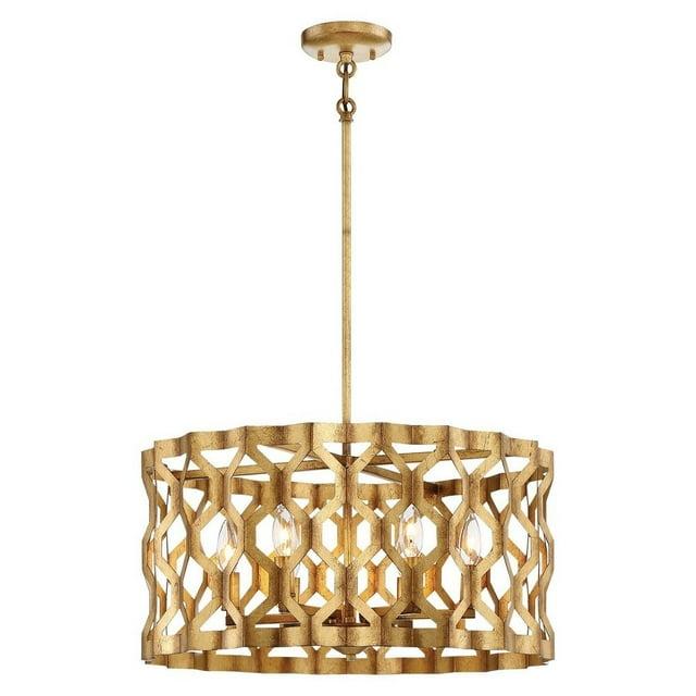 Coronade 5 - Light Dimmable Drum Chandelier