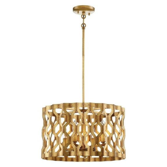 Coronade 4 - Light Dimmable Drum Chandelier