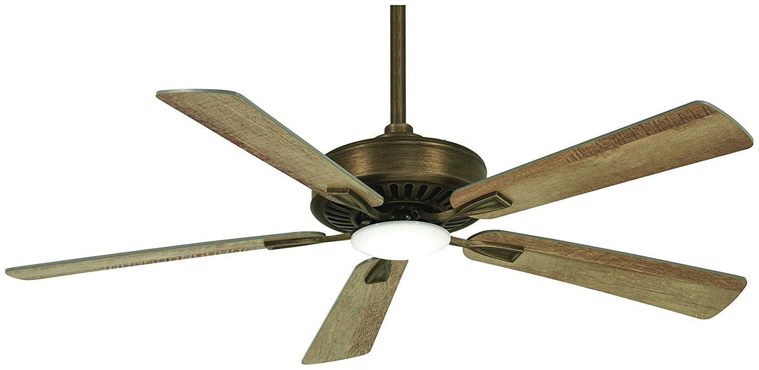 52" Contractor 5 - Blade LED Propeller Ceiling Fan with Remote Control and Light Kit Included