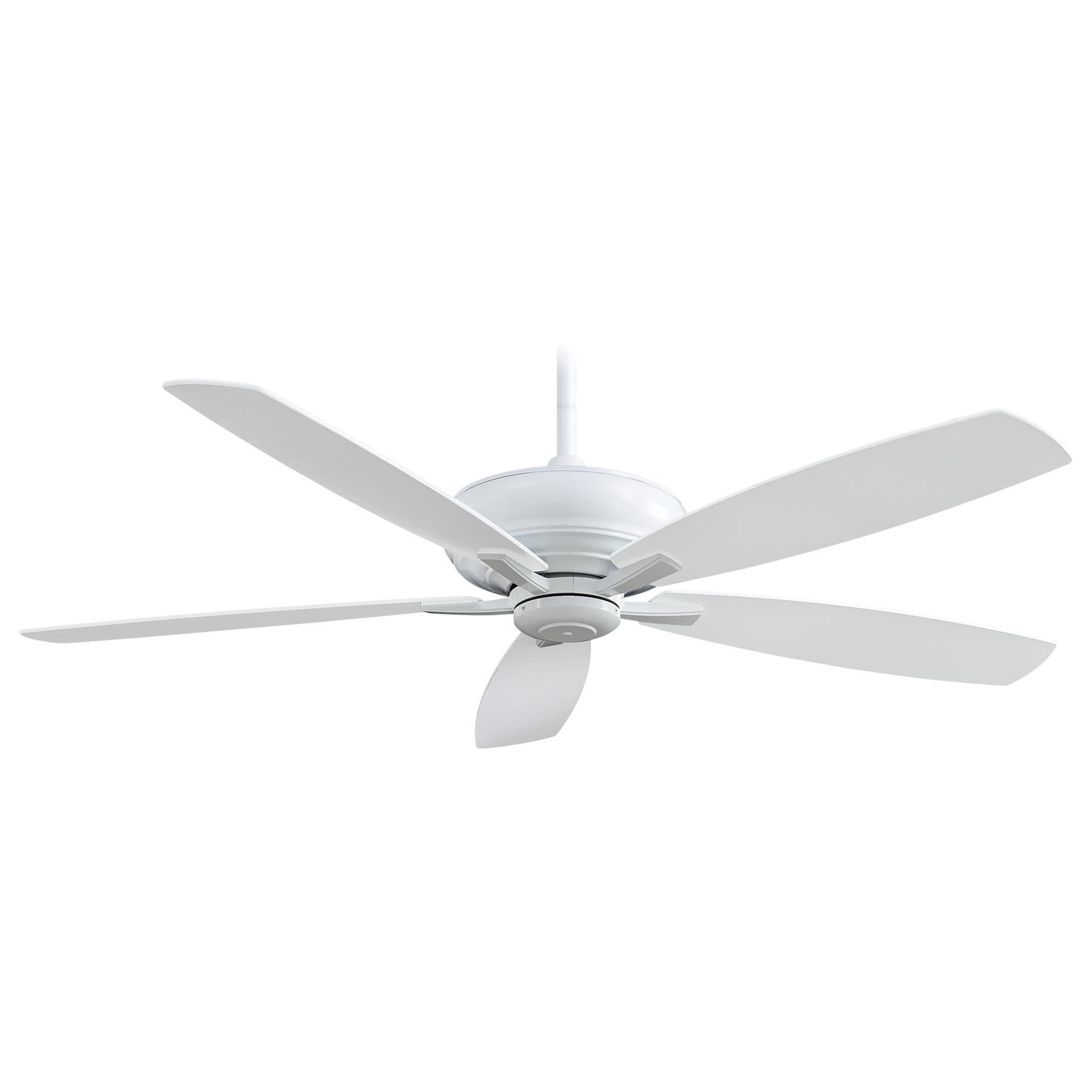 60" Minka Aire Modern Large Indoor Ceiling Fan with Remote Control White for Living Room Kitchen Bedroom Family Dining Home Office