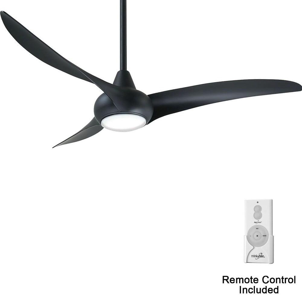 52" Wave 3 - Blade LED Propeller Ceiling Fan with Remote Control and Light Kit Included